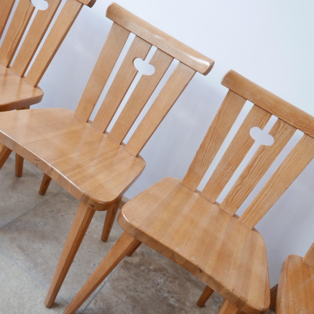 Mid-20th Century Swedish Midcentury Pine Dining Chairs '8'