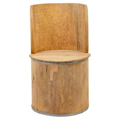 Swedish Mid century pine trunk hall seat