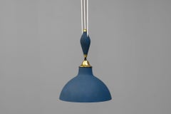 Swedish Mid Century Rise & Fall Pendant Light