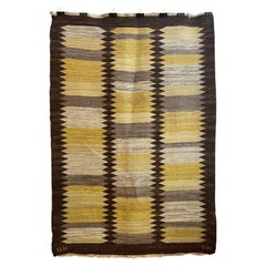 Swedish Mid-Century Röllakan (Flat-Weave) By Berit Koenig  "Viggen"