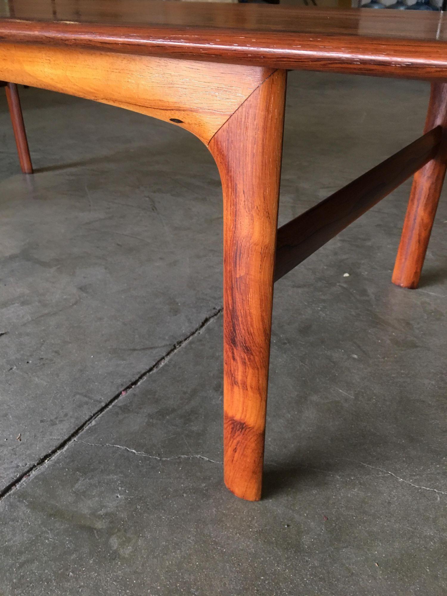 Mid-Century Modern Swedish Mid Century Rosewood Coffee Table by Folke Ohlsson For Sale
