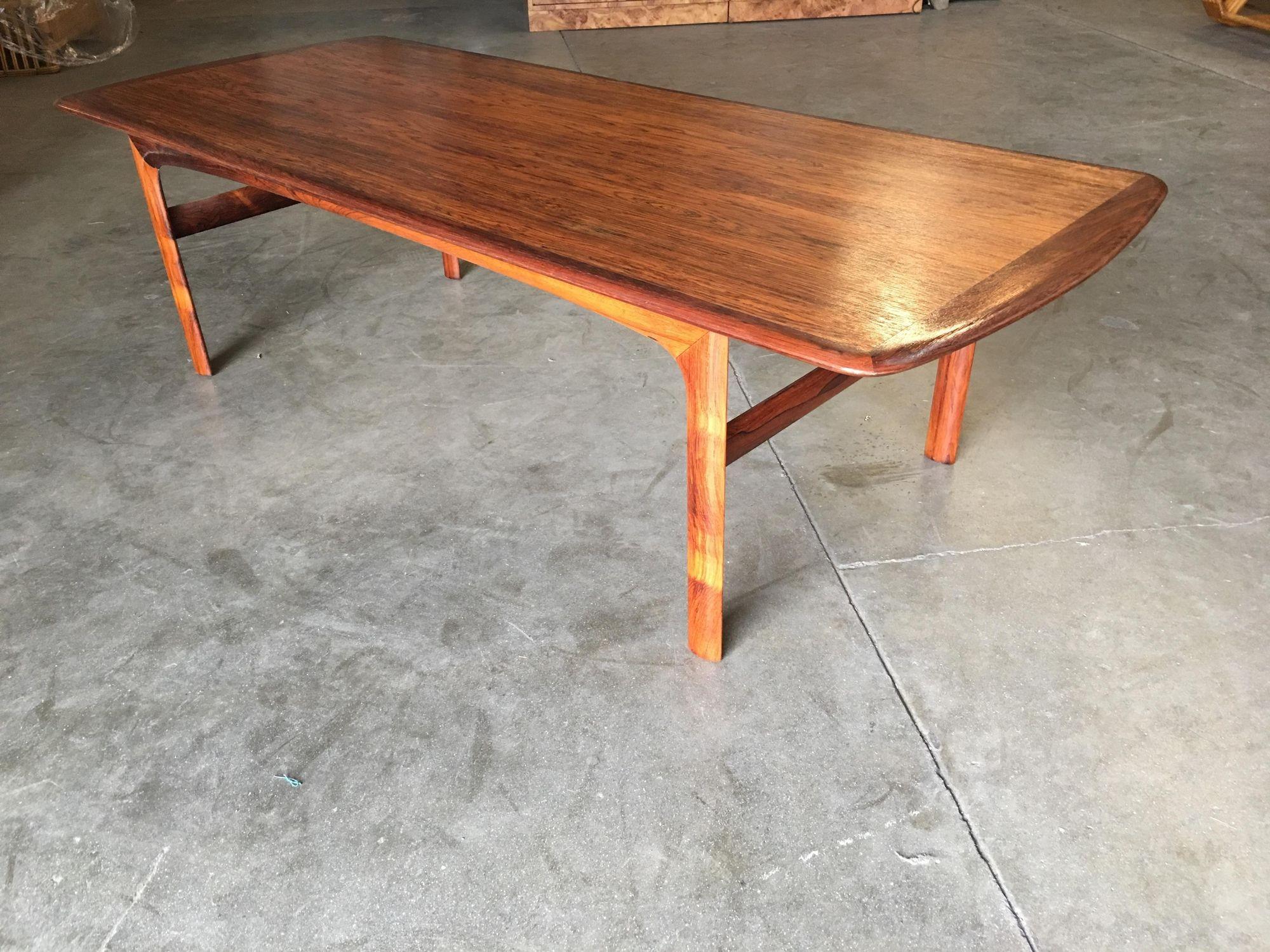 Mid-20th Century Swedish Mid Century Rosewood Coffee Table by Folke Ohlsson For Sale