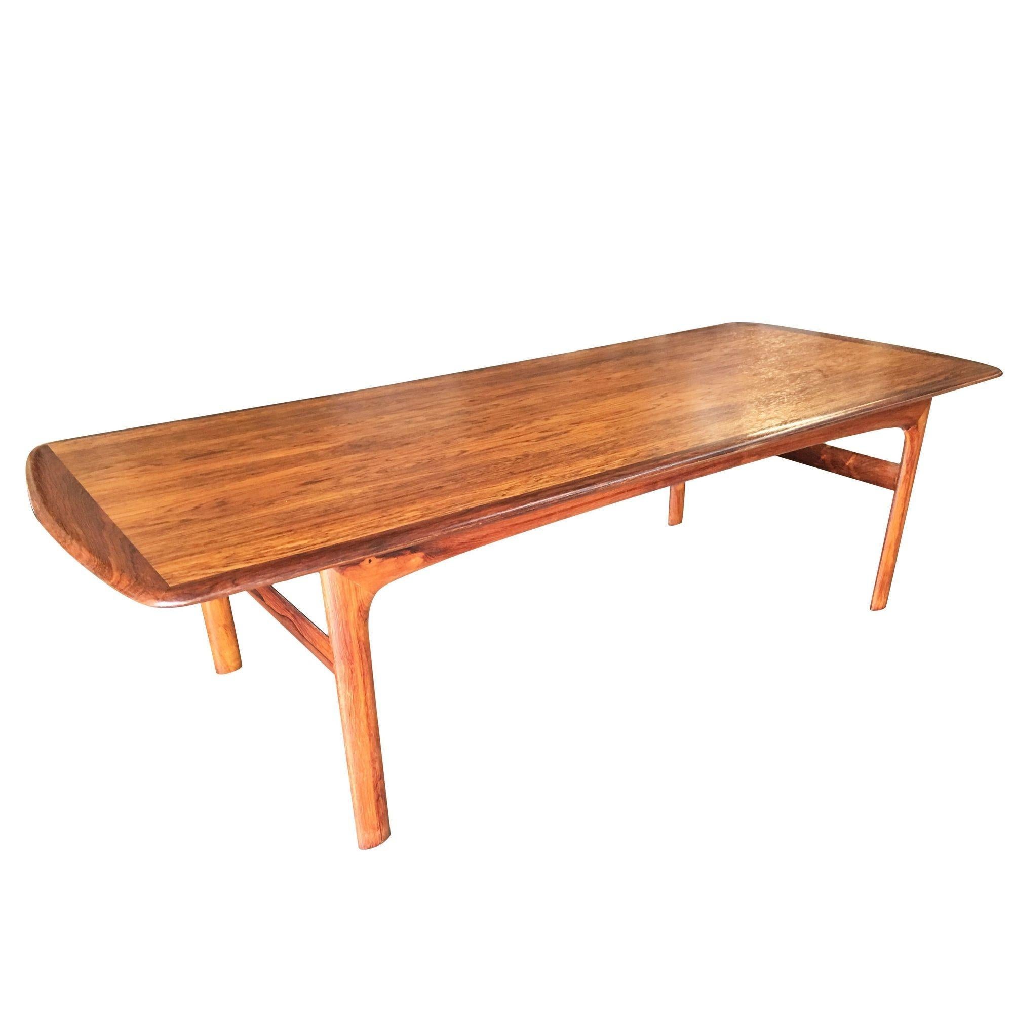 Mid-20th Century Swedish Mid Century Rosewood Coffee Table by Folke Ohlsson For Sale