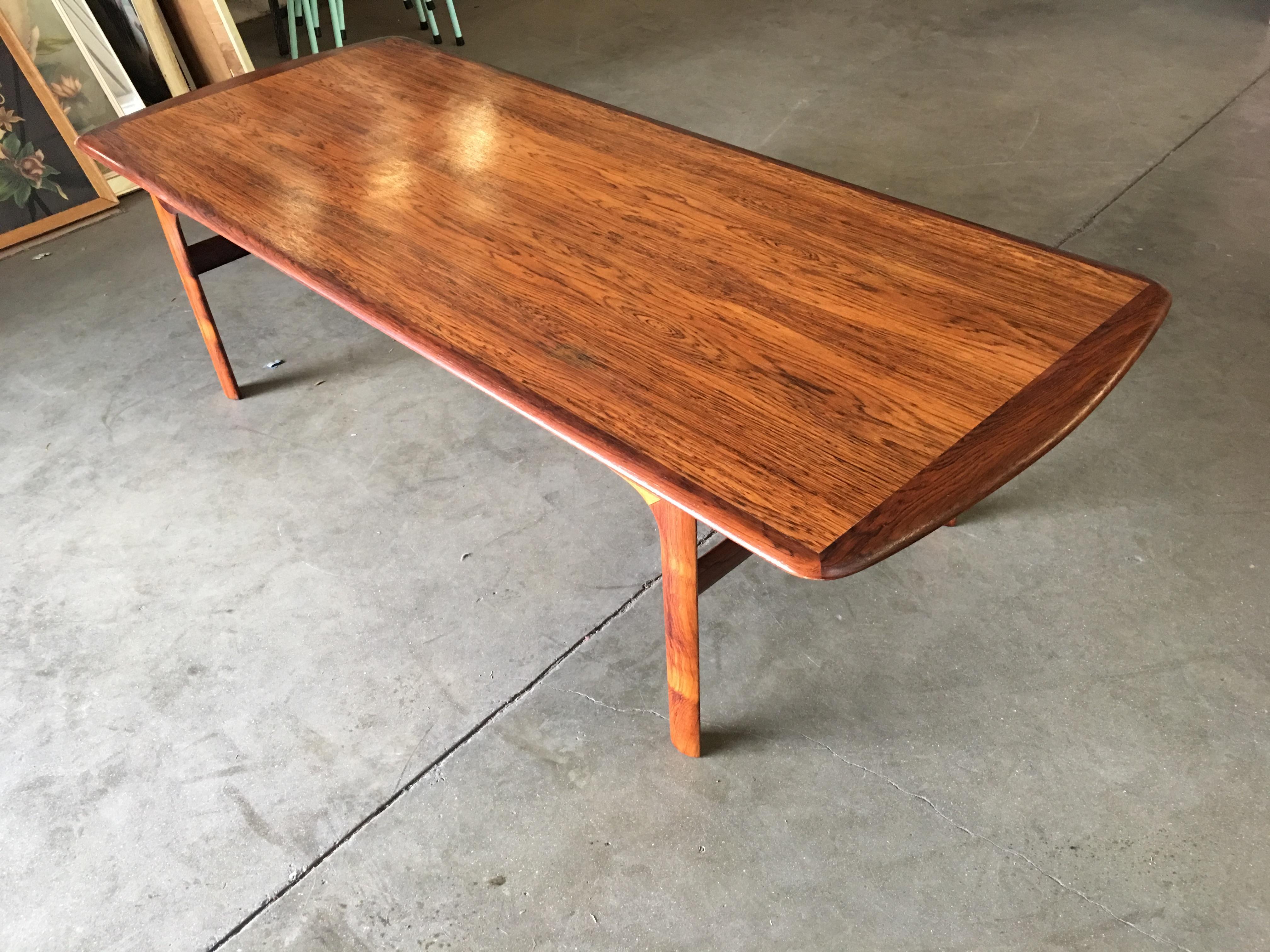 Swedish Midcentury Rosewood Coffee Table by Folke Ohlsson 1