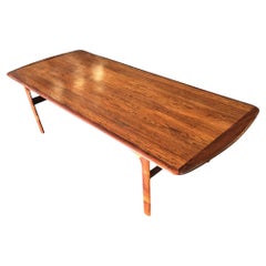 Vintage Swedish Mid Century Rosewood Coffee Table by Folke Ohlsson