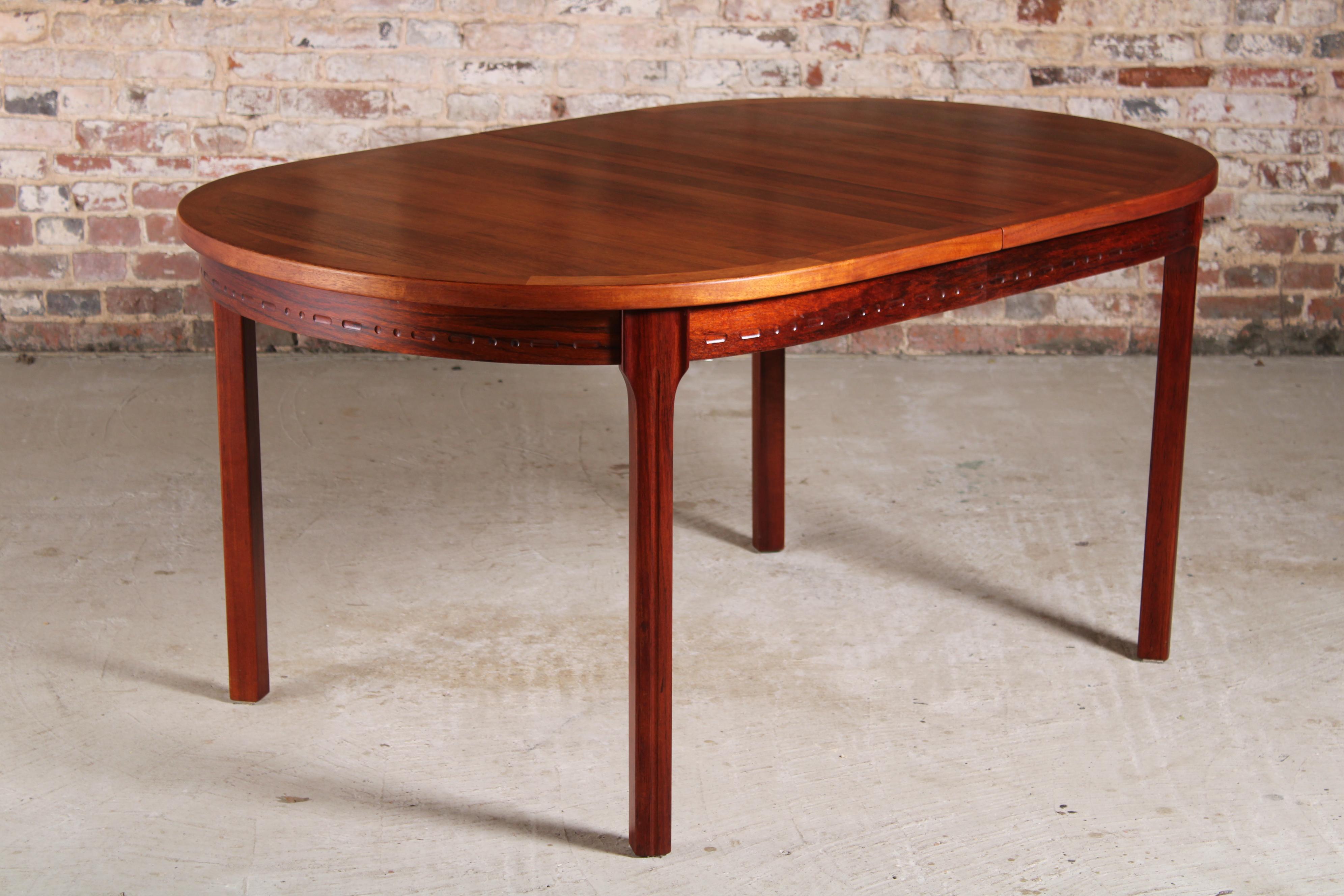Mid-Century Modern Swedish Mid Century Rosewood Dining Table by Nils Jonsson for Troeds, circa 1970