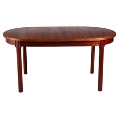 Swedish Mid Century Rosewood Dining Table by Nils Jonsson for Troeds, circa 1970