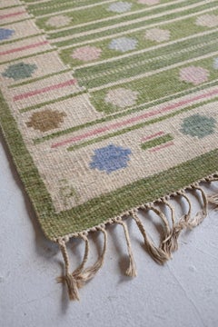 Tappeto svedese di metà secolo di Anna Johanna Ångström