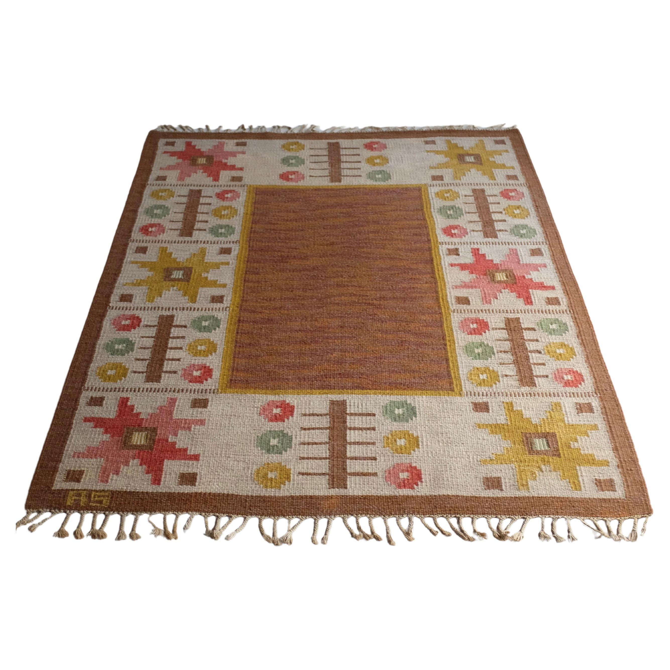 Swedish Mid-Century Rug by Astrid Sampe