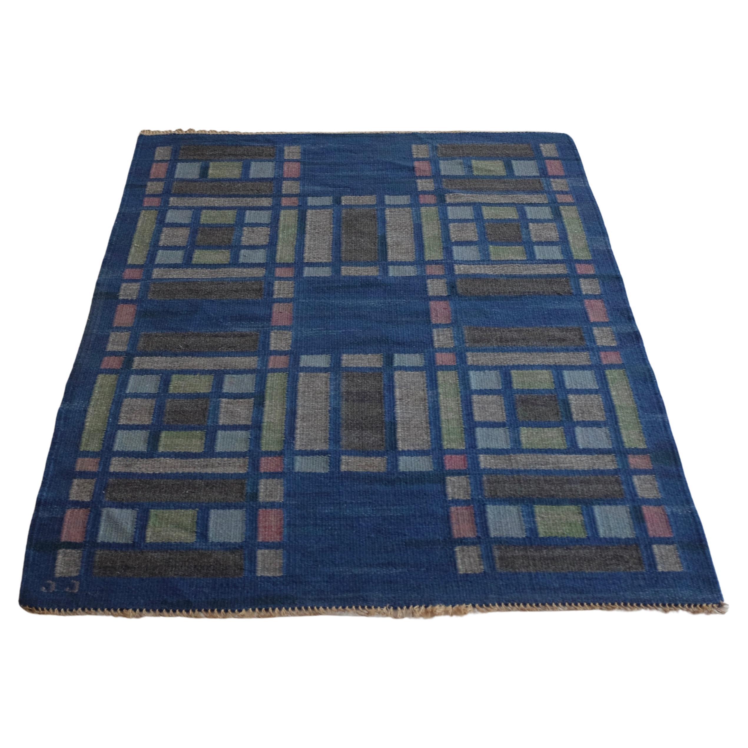 Swedish Mid-century rug "Kärrmark" by Judith Johansson For Sale