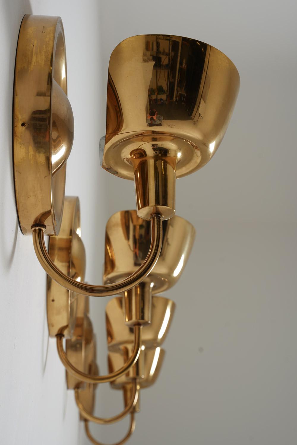 20th Century Swedish Mid Century Sconces in Brass by Josef Frank for Svenskt Tenn For Sale