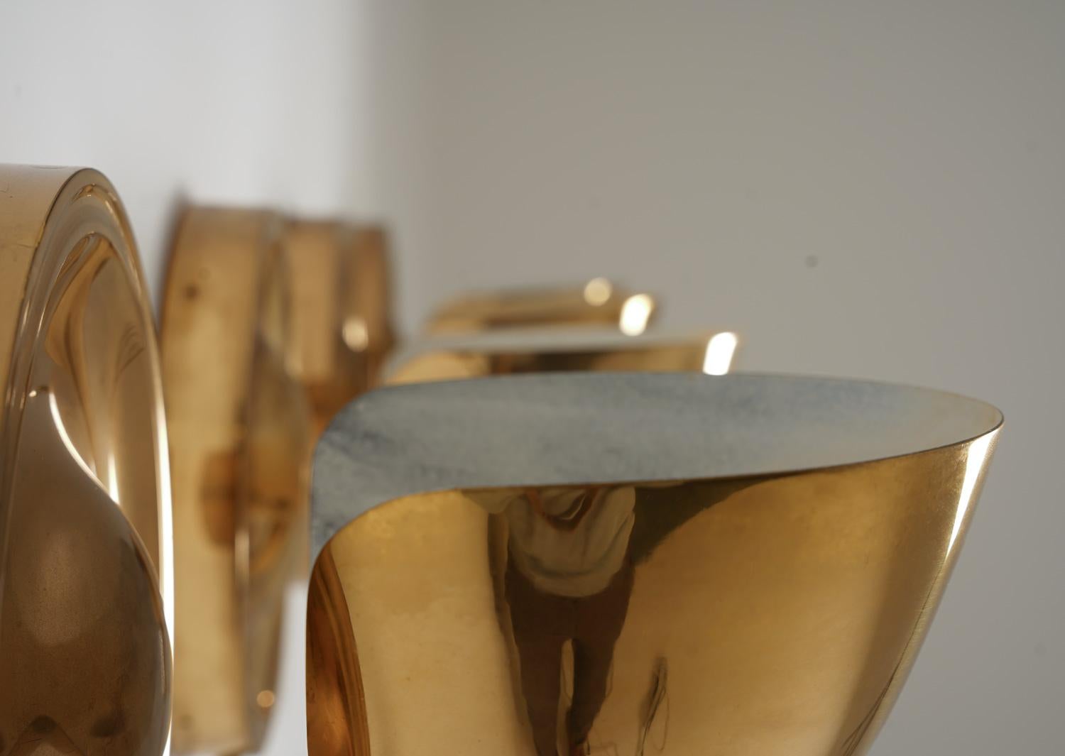 Swedish Mid Century Sconces in Brass by Josef Frank for Svenskt Tenn For Sale 2