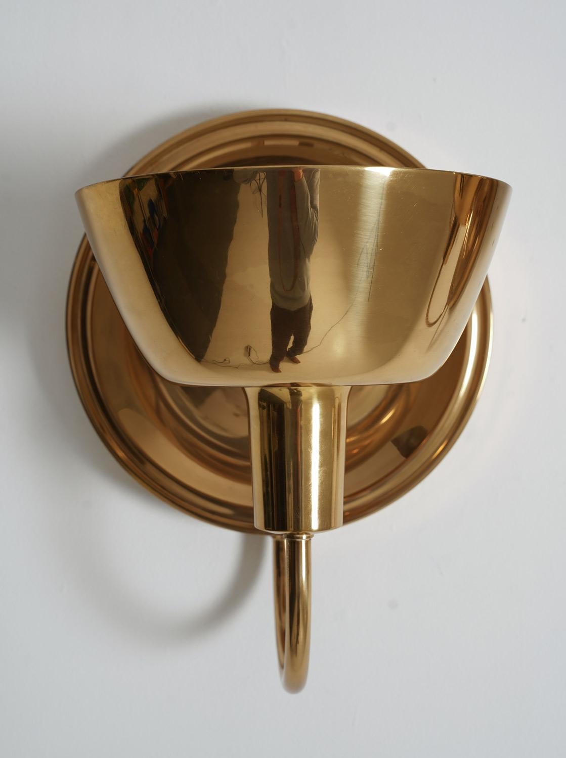 Swedish Mid Century Sconces in Brass by Josef Frank for Svenskt Tenn For Sale 3