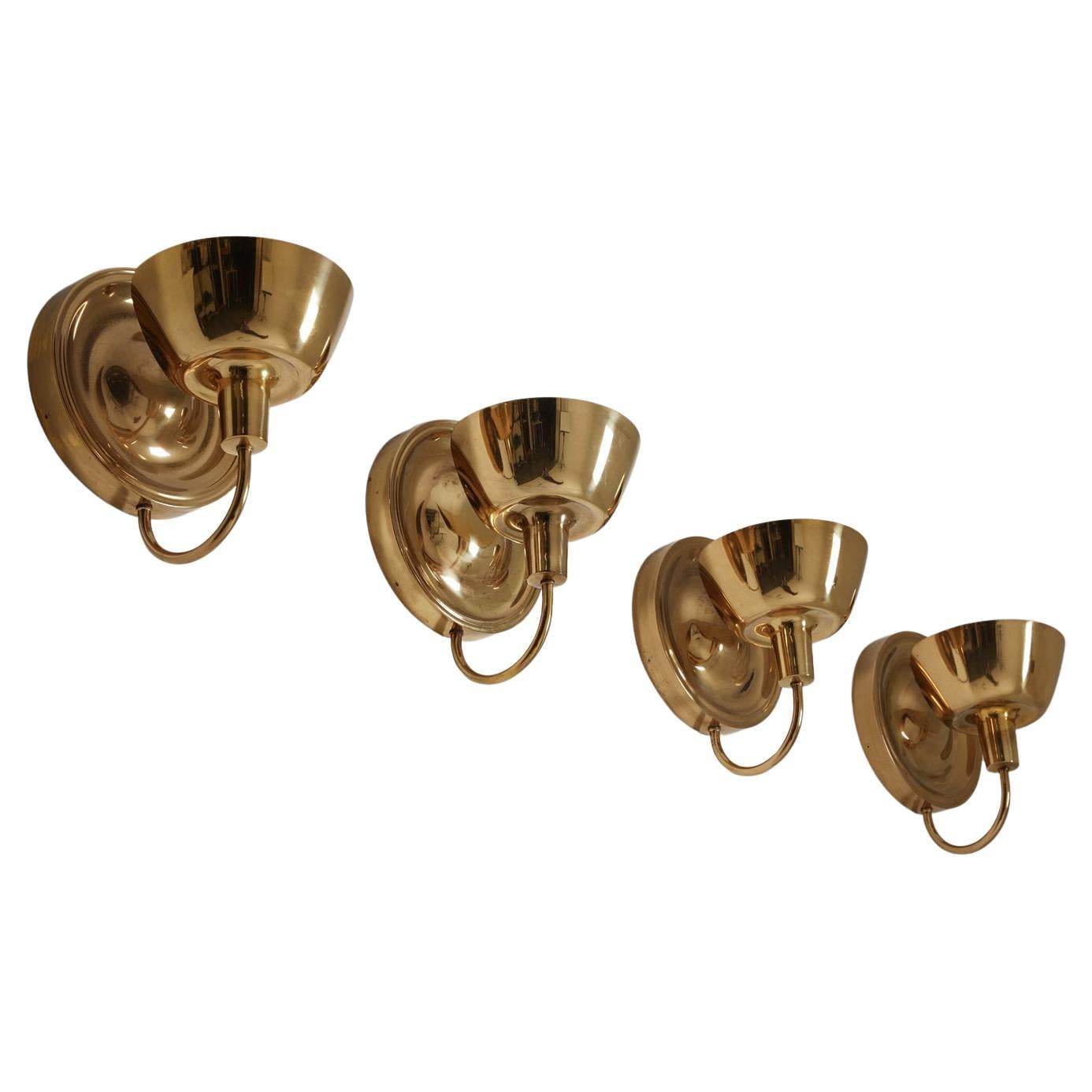 Swedish Mid Century Sconces in Brass by Josef Frank for Svenskt Tenn