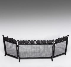 Swedish Mid Century Sculptural Iron Fire Screen Sparke Guard Aft Bertil Vallien