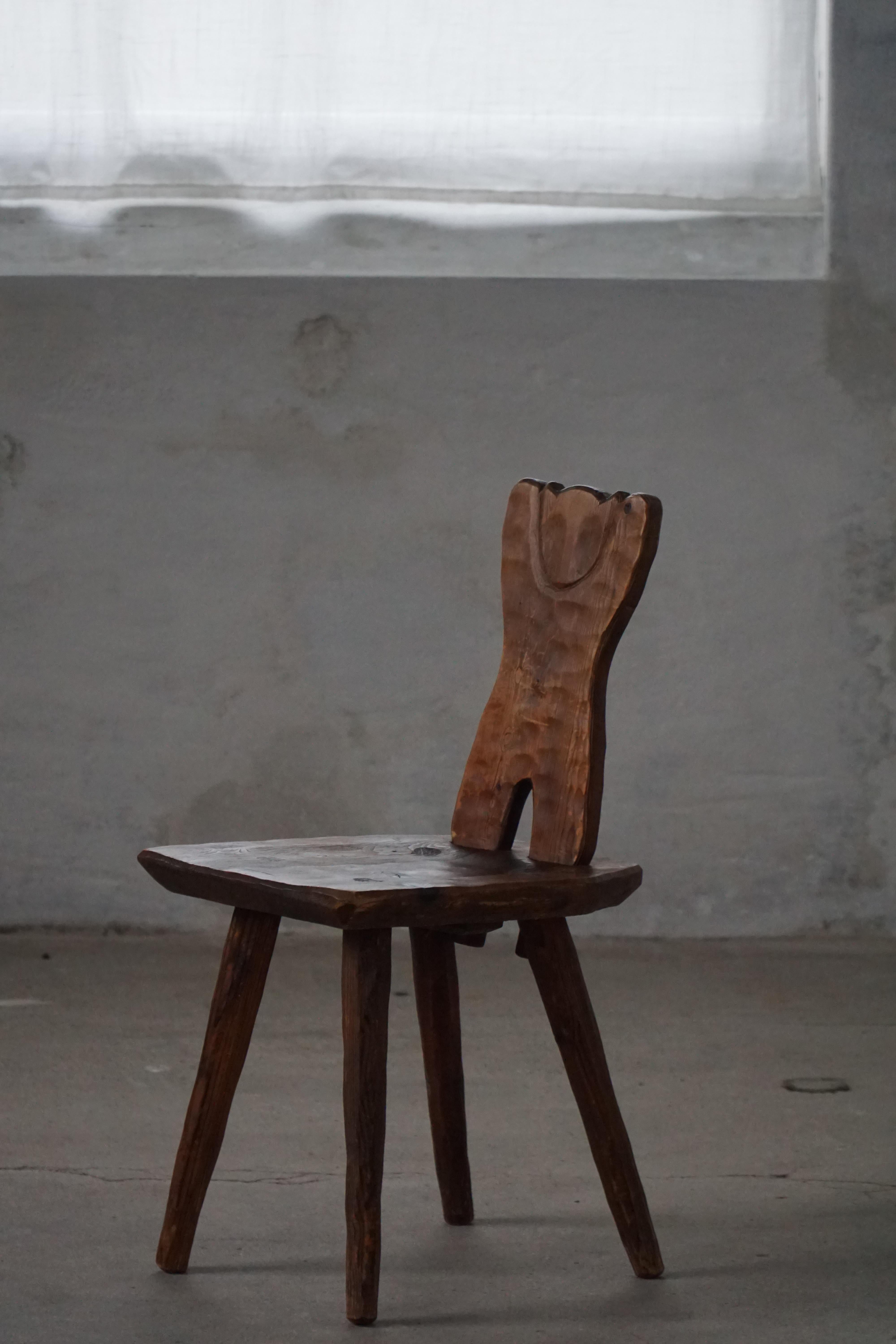 Suède, milieu du siècle, ensemble de 4 chaises 