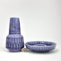Swedish mid-century set, vase and bowl by Gunnar Nylund for Rorstrand
