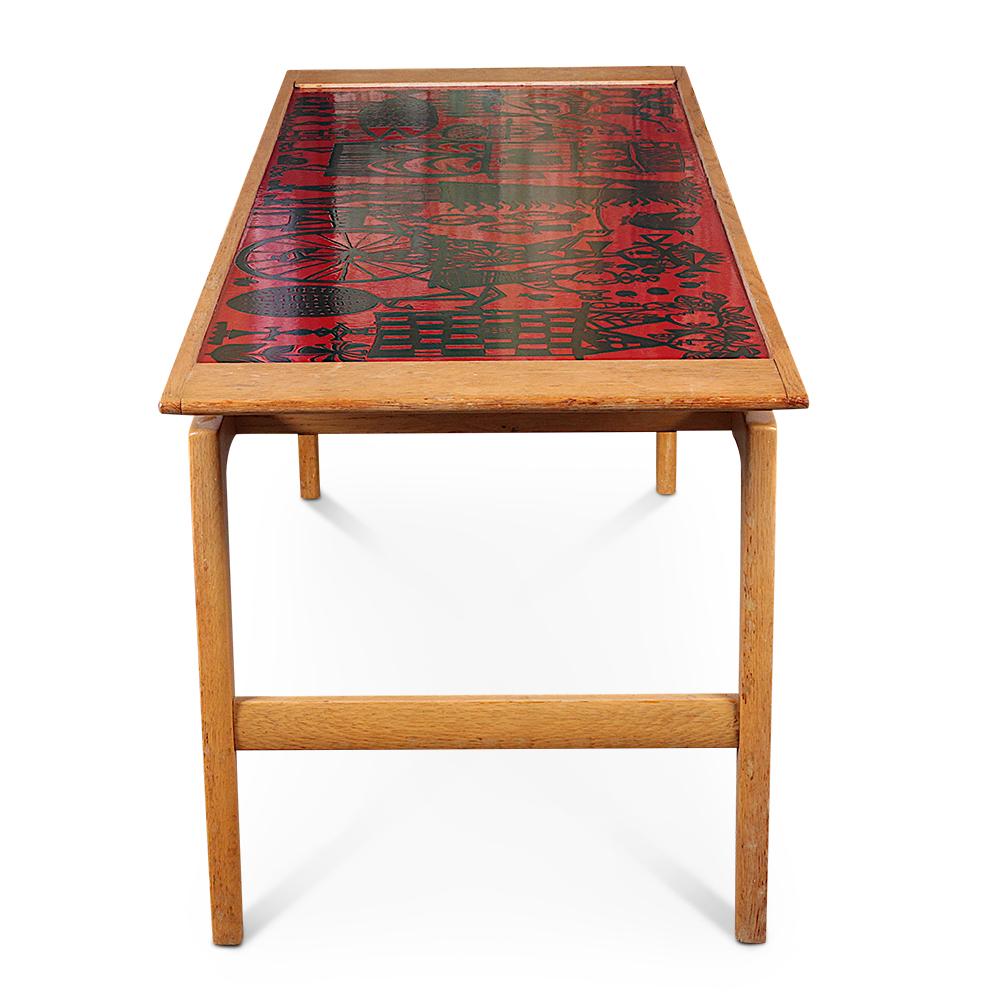 Swedish Mid Century Modern 'Carnival' Coffee table by Stig Lindberg Made 1959. For Sale
