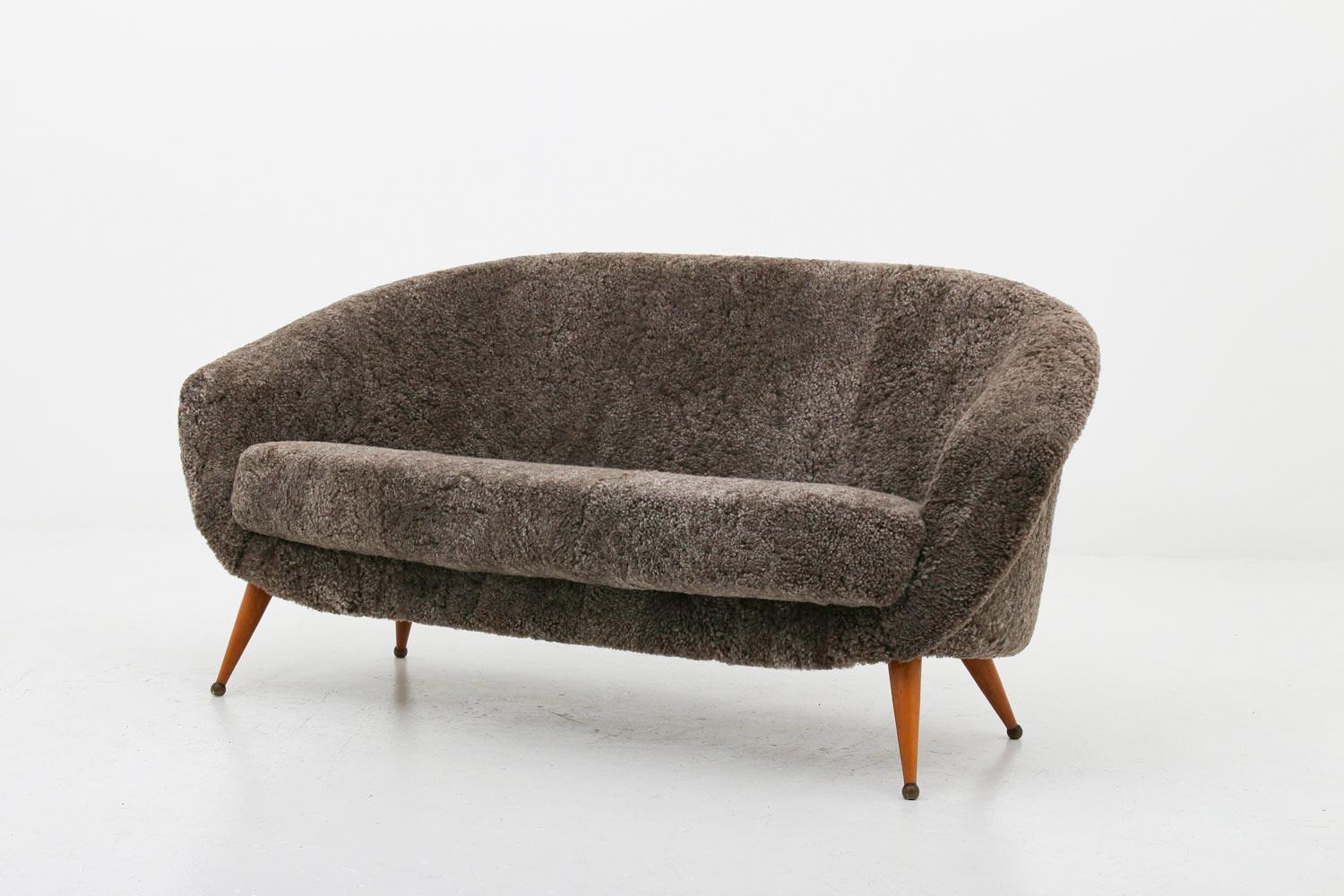 Scandinavian Modern Swedish Midcentury Sofa Model 