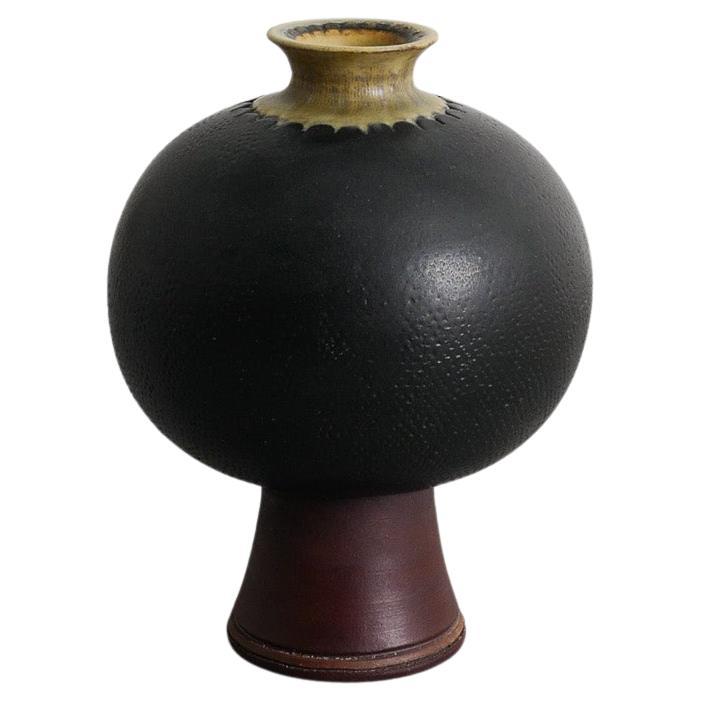 Swedish Mid Century Stoneware "Farsta" Vase by Wilhelm Kåge for Gustavsberg 1955
