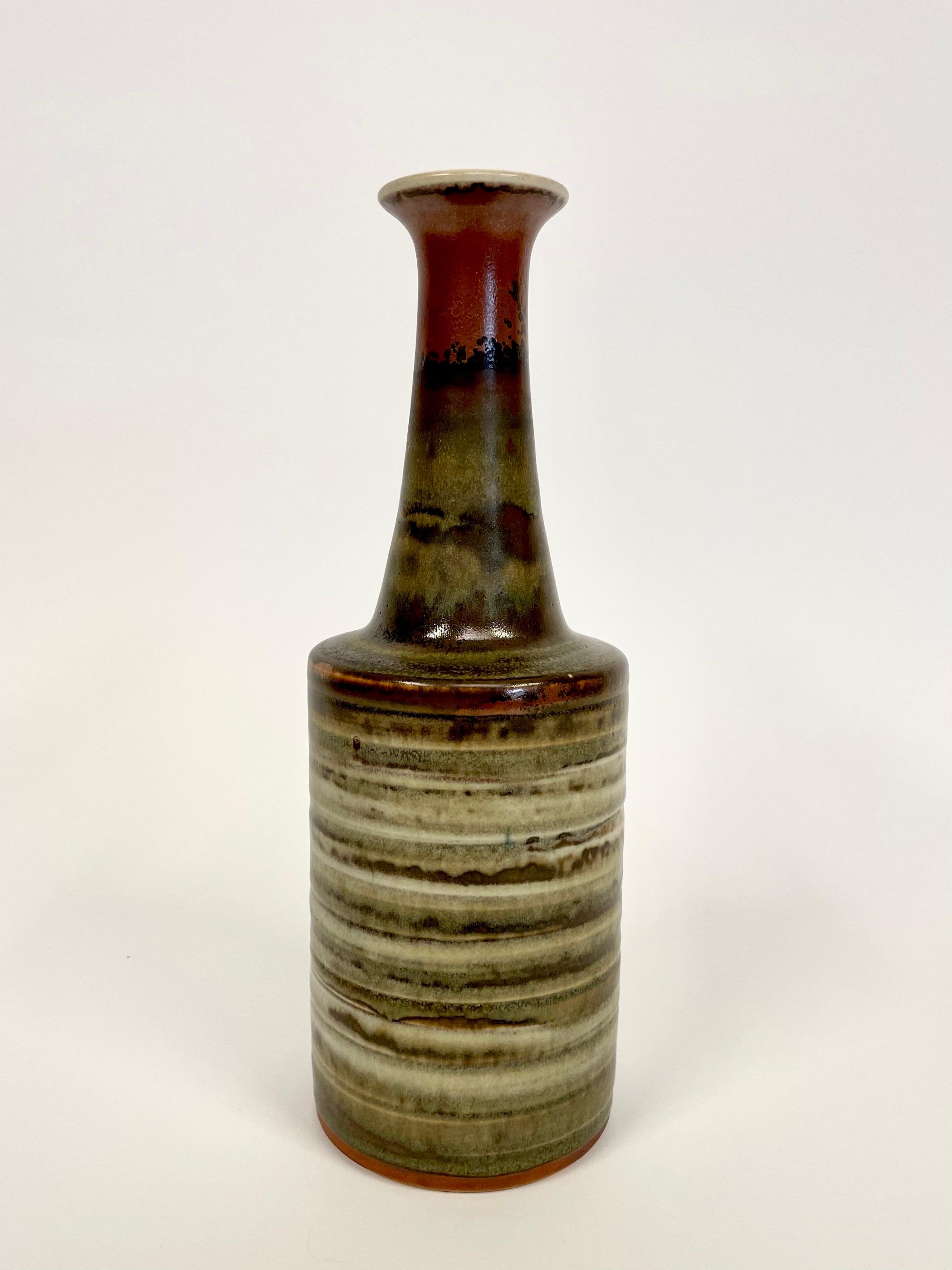 Glazed Swedish Mid Century Stoneware Vase by Claes Ivarsson for Höganäs Keramik For Sale