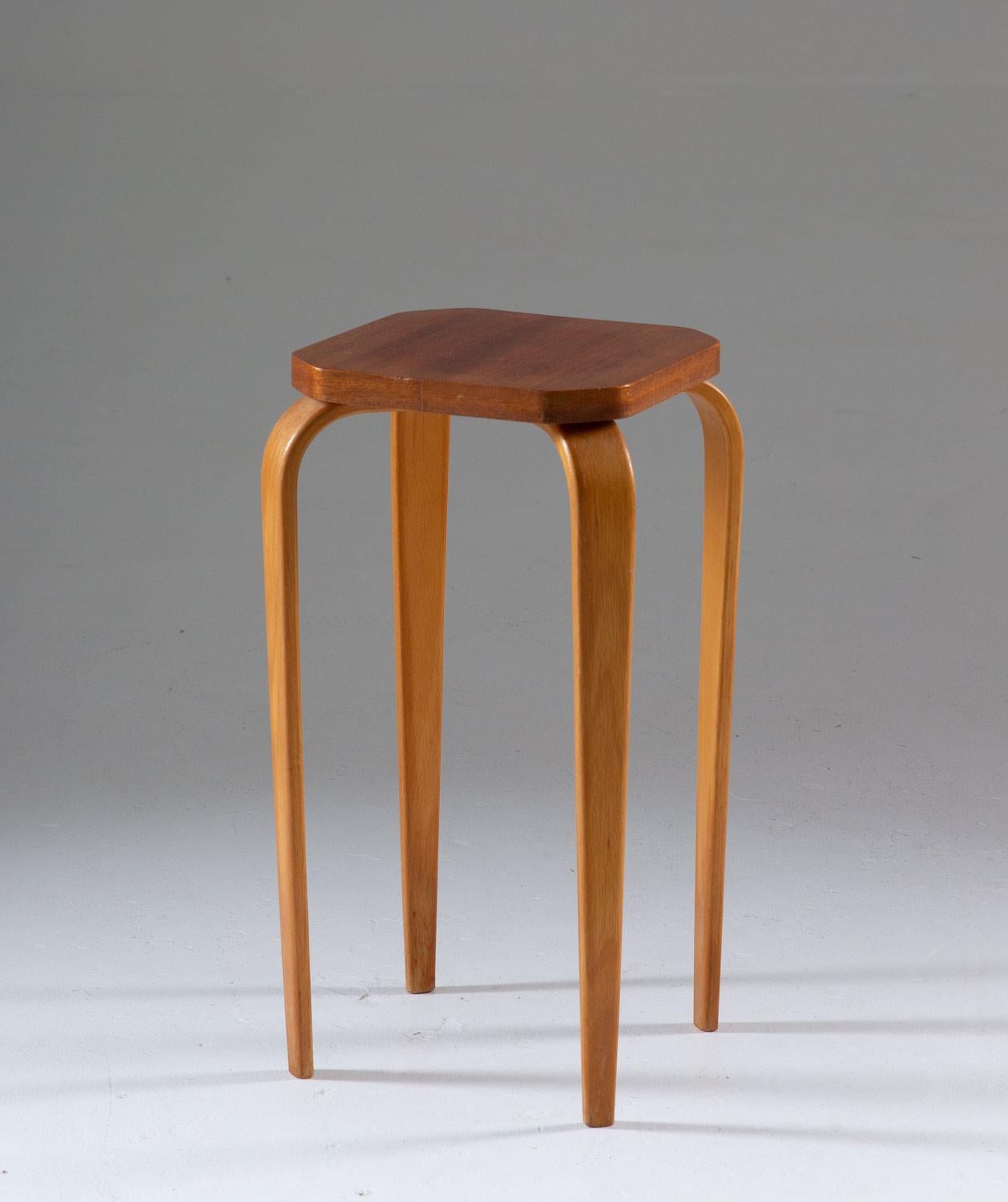 Stool or pedestal in mahogany and beech, possibly designed by G-A Berg, Sweden.
Condition: Very good original condition.