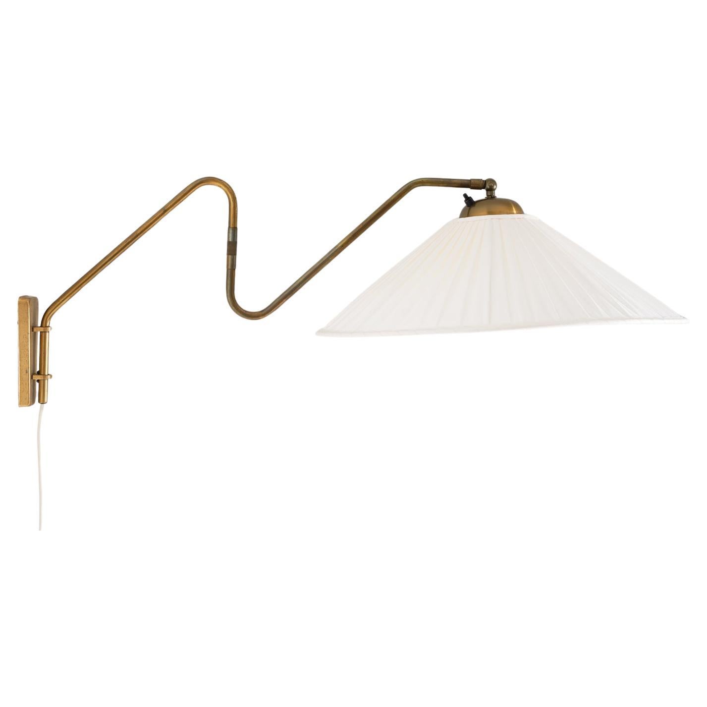 Swedish Mid-Century Swivel Arm Wall Lamp