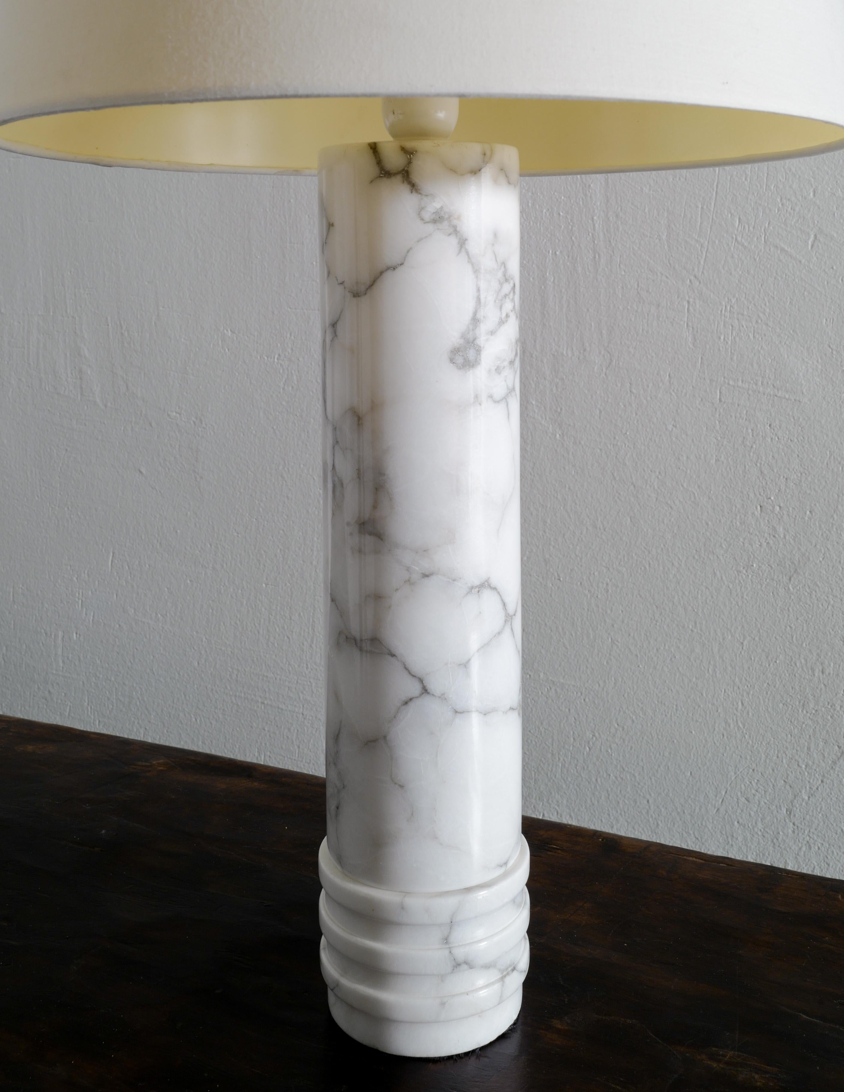 Scandinavian Modern Swedish Mid Century Table Desk Lamp in Marble Model 