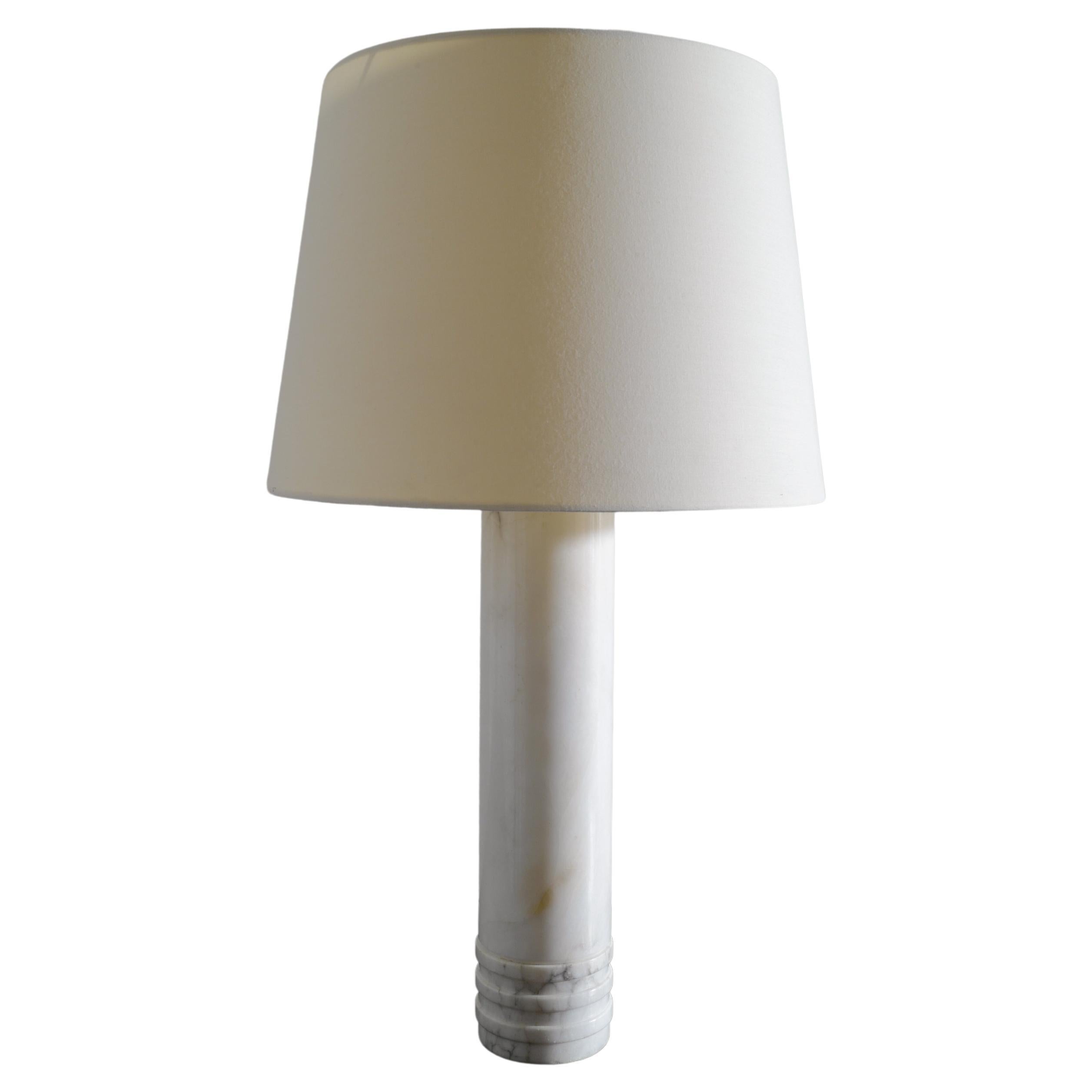 Swedish Mid Century Table Desk Lamp in Marble Model "B-10" by Bergboms, 1960s