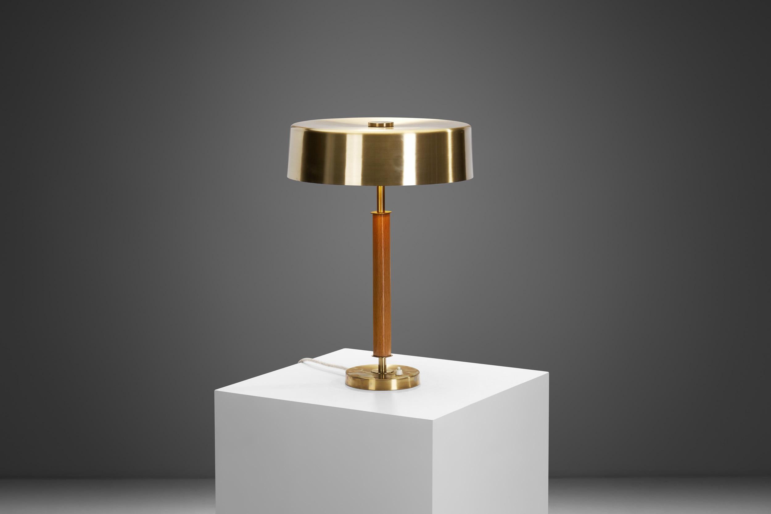Brass Swedish Mid Century Table Lamp model 