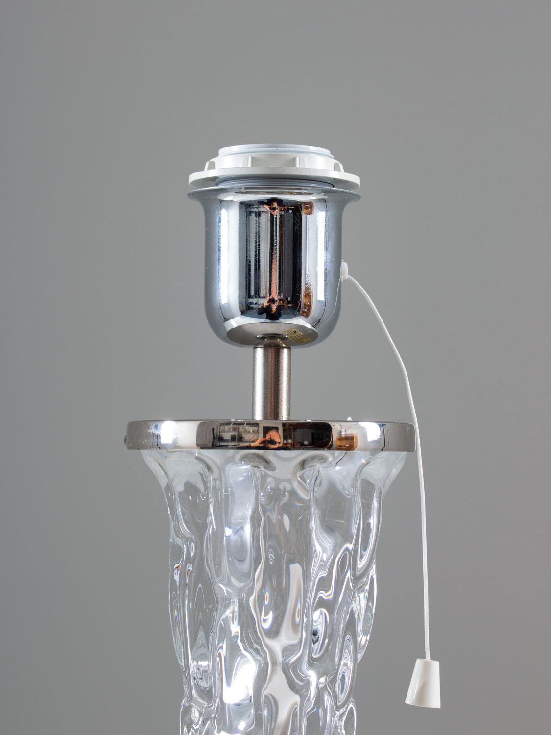 Schwedische Tischlampen aus der Mitte des Jahrhunderts von Carl Fagerlund für Orrefors (Glas) im Angebot