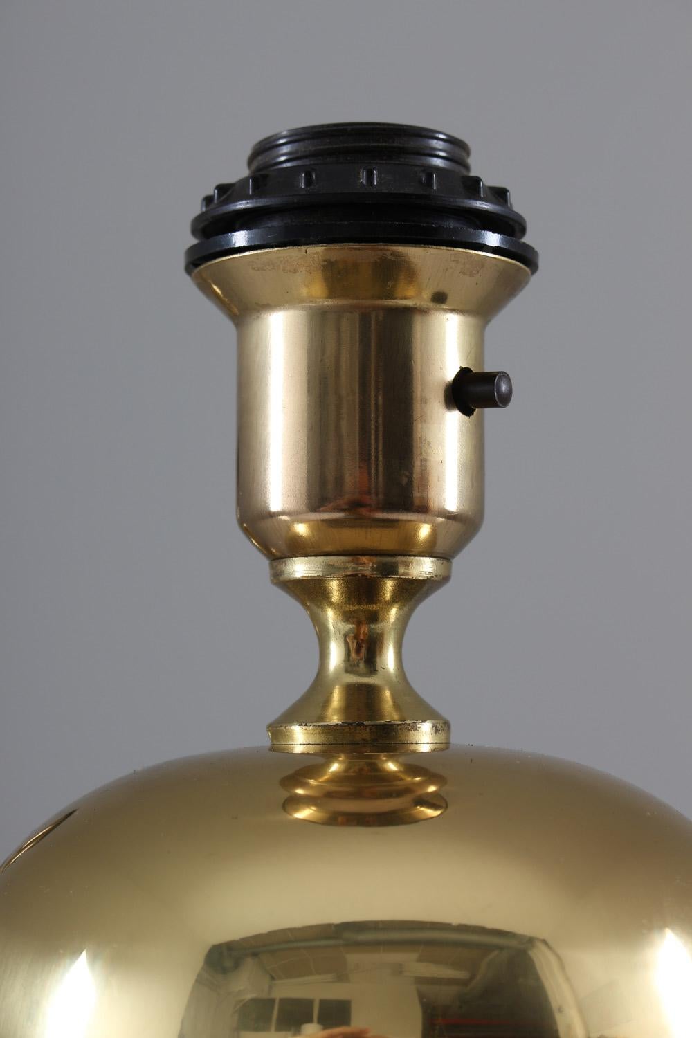 Swedish Midcentury Table Lamps in Brass by Stilarmatur Tranås 1
