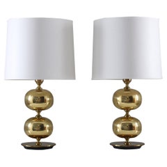 Schwedische Mid-Century-Tischlampen aus Messing von Stilarmatur Tranås