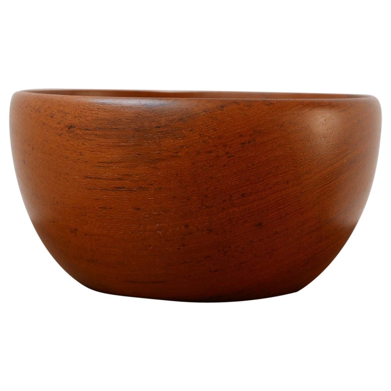 Swedish Mid-Century Teak Bowl For Sale