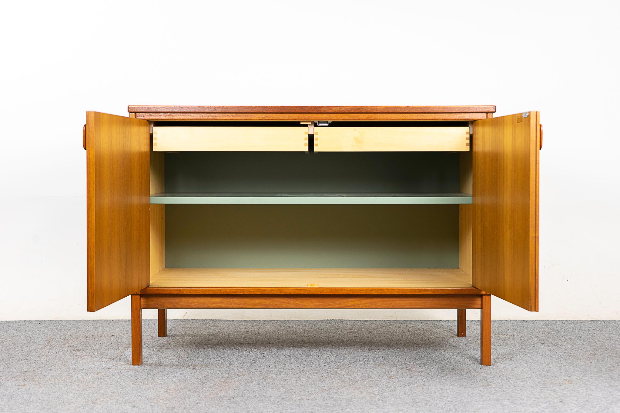 Veneer Swedish Midcentury Teak Cabinet by Ulferts