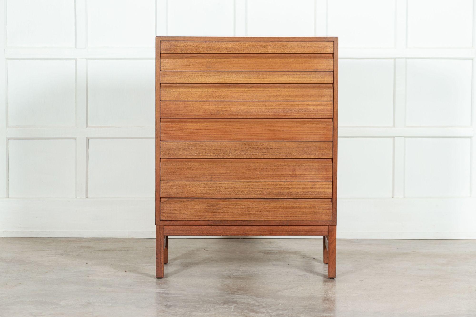 Swedish Midcentury Teak Chest Drawers In Good Condition For Sale In Staffordshire, GB