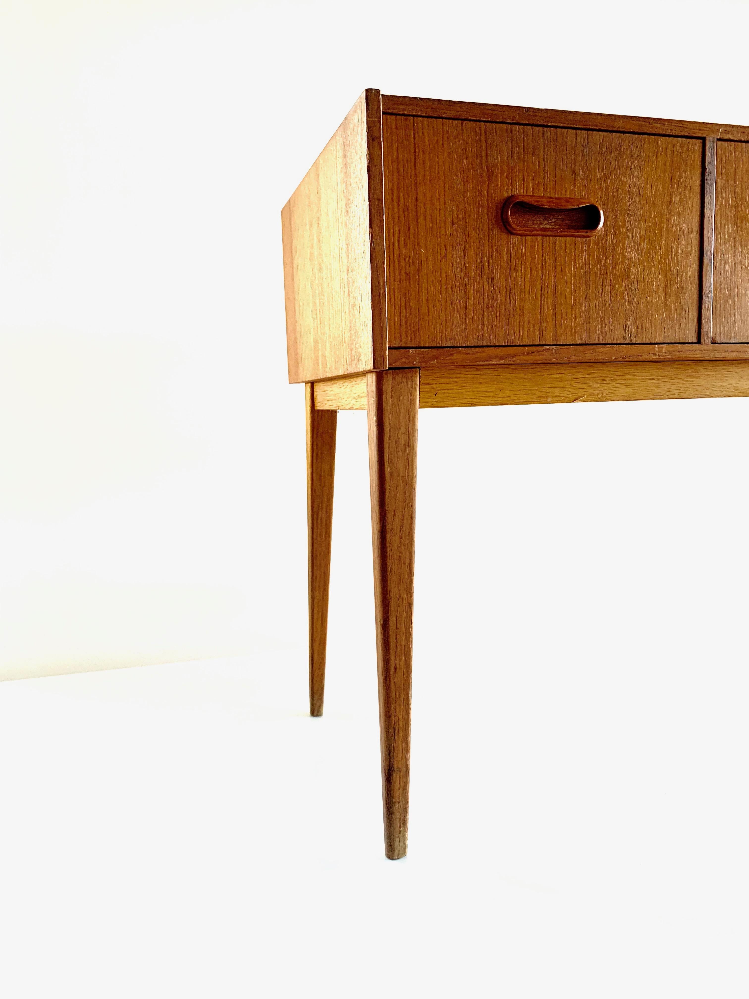 Swedish Midcentury Teak Chest of Drawers, 1960s In Good Condition For Sale In Copenhagen, DK