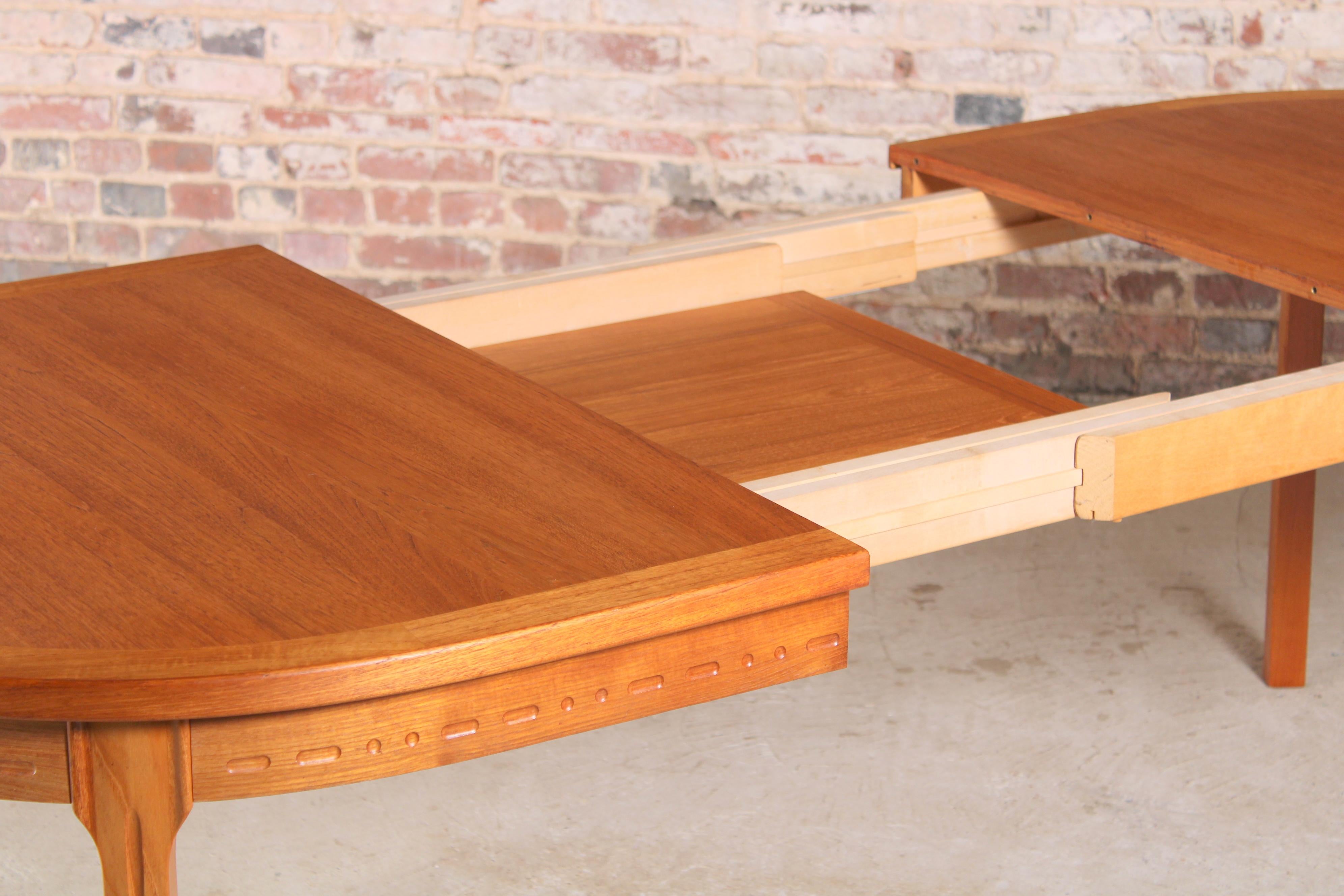 Mid-Century Modern Swedish Mid-Century Teak Dining Table by Nils Jonsson for Troeds