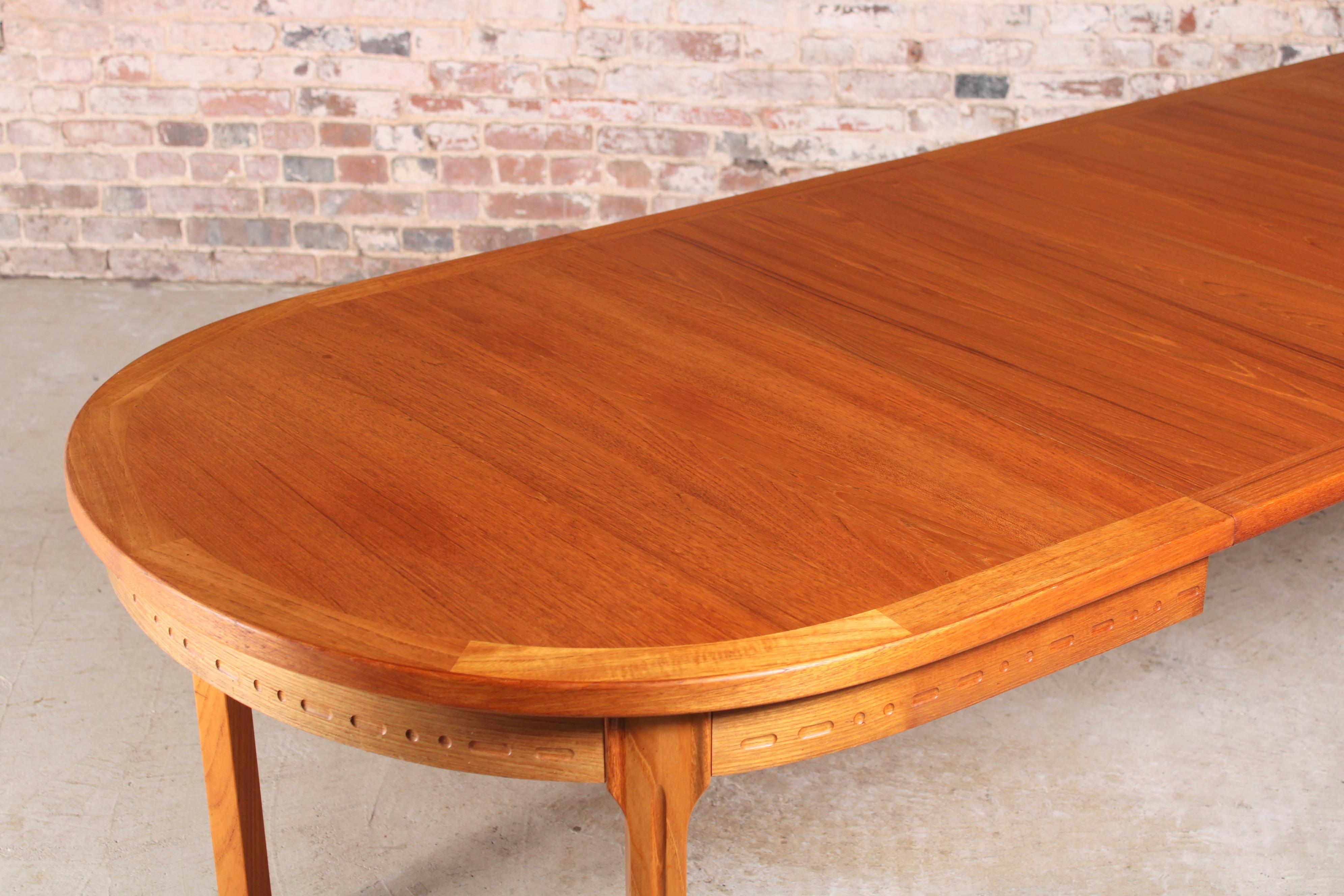 Swedish Mid-Century Teak Dining Table by Nils Jonsson for Troeds 1
