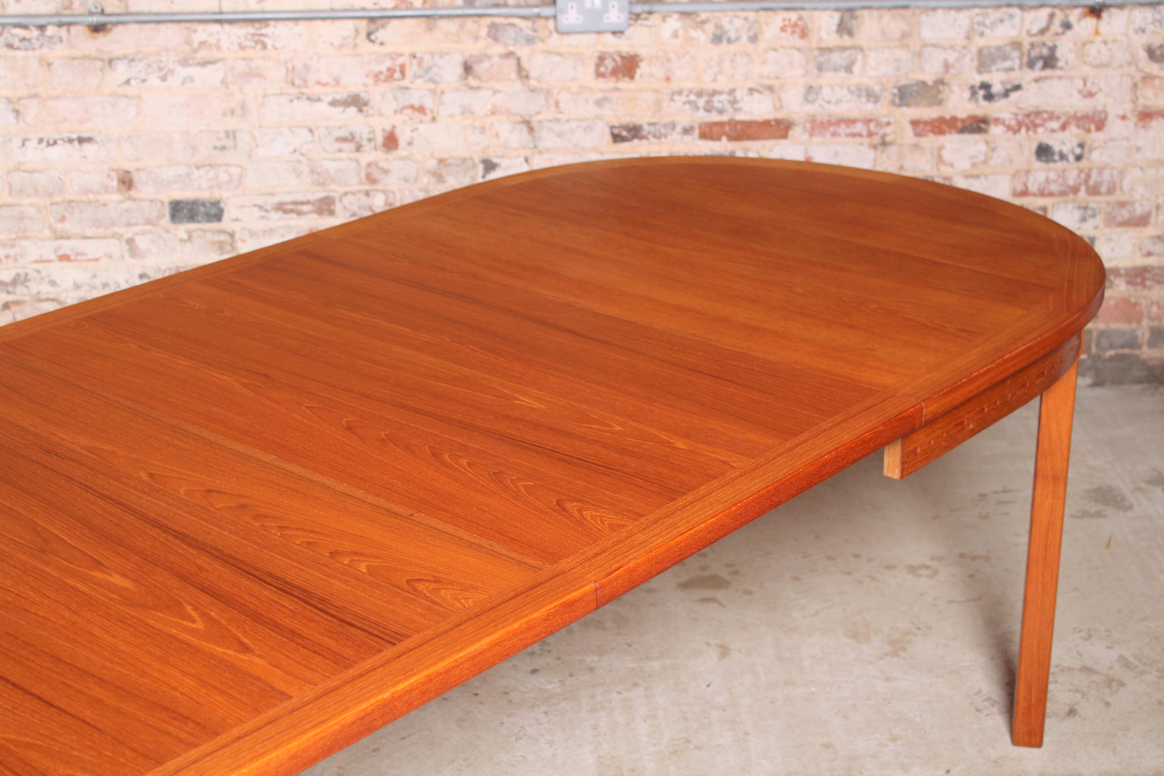 Swedish Mid-Century Teak Dining Table by Nils Jonsson for Troeds 2