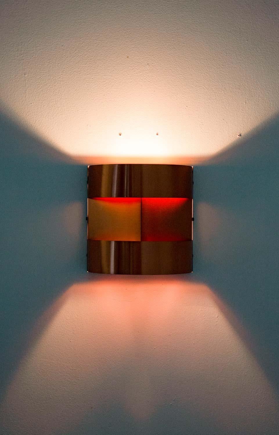 Mid-Century Modern Swedish Mid Century Wall Lamps / Sconces in Copper