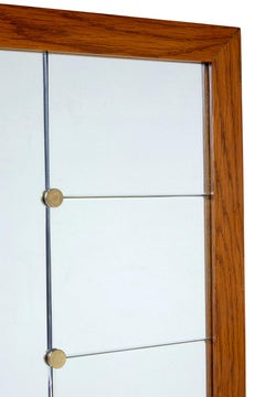 Specchio da parete svedese di metà secolo di G&T