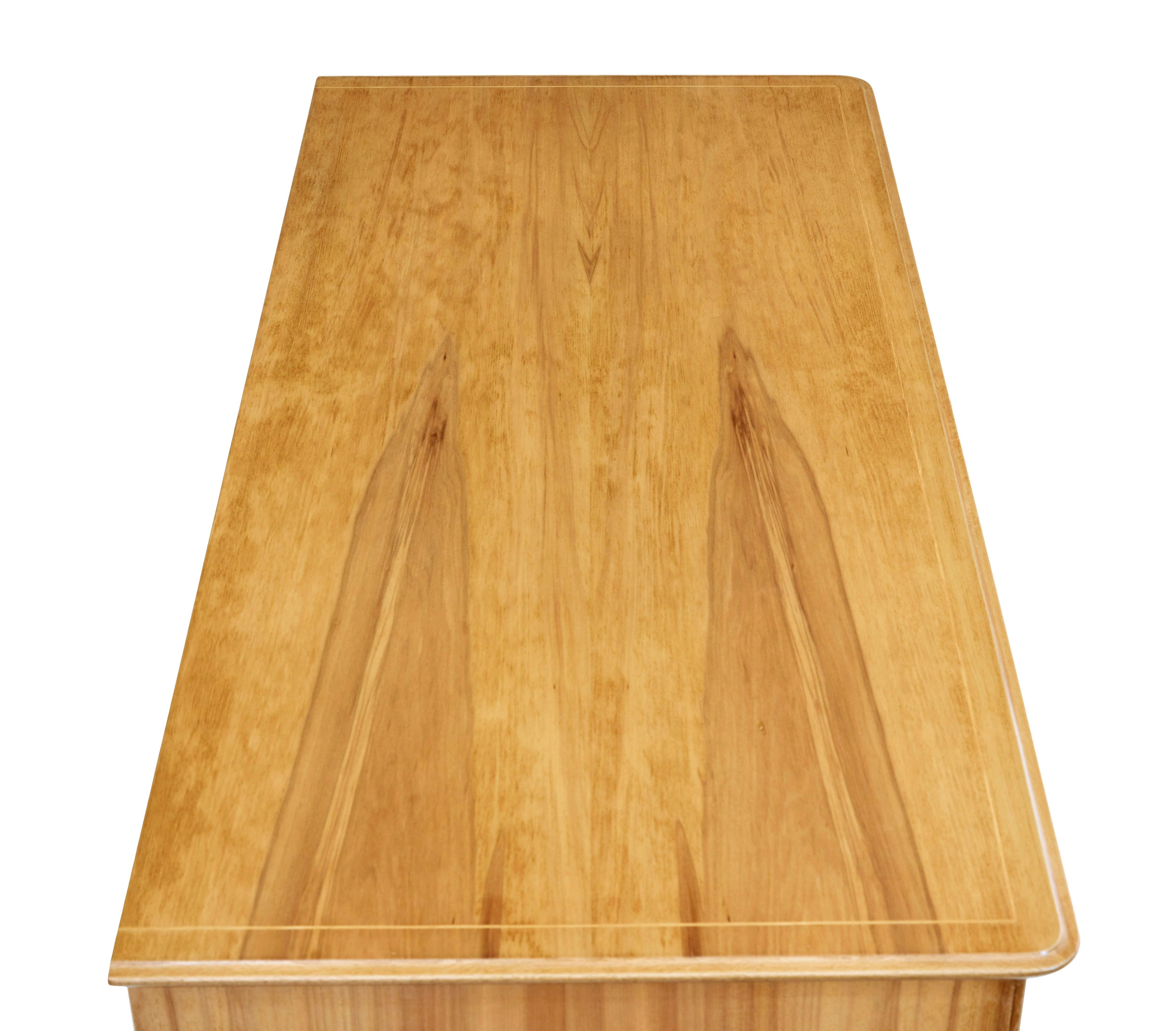 Cassettiera svedese di metà secolo in noce di SMF Bodafors In condizioni buone in vendita a Debenham, Suffolk