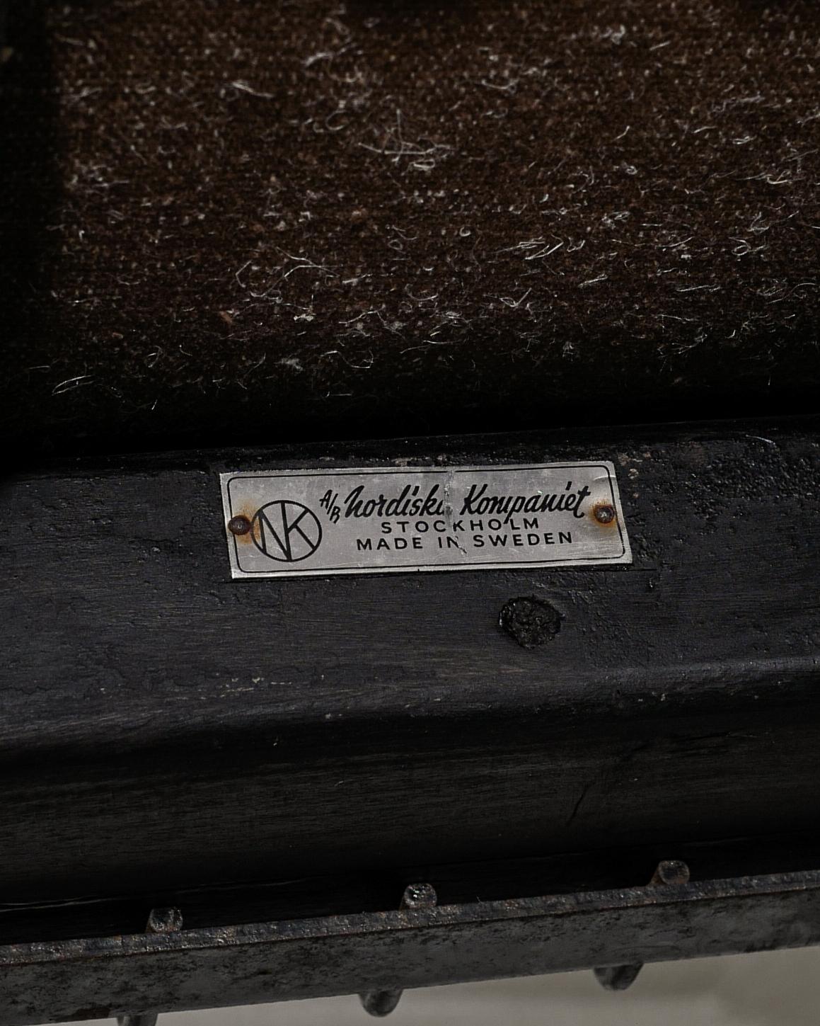 Sofá-cama sueco de madera y metal de mediados de siglo, por Bengt Ruda & Nordiska Kompaniet Años 50 en venta 2