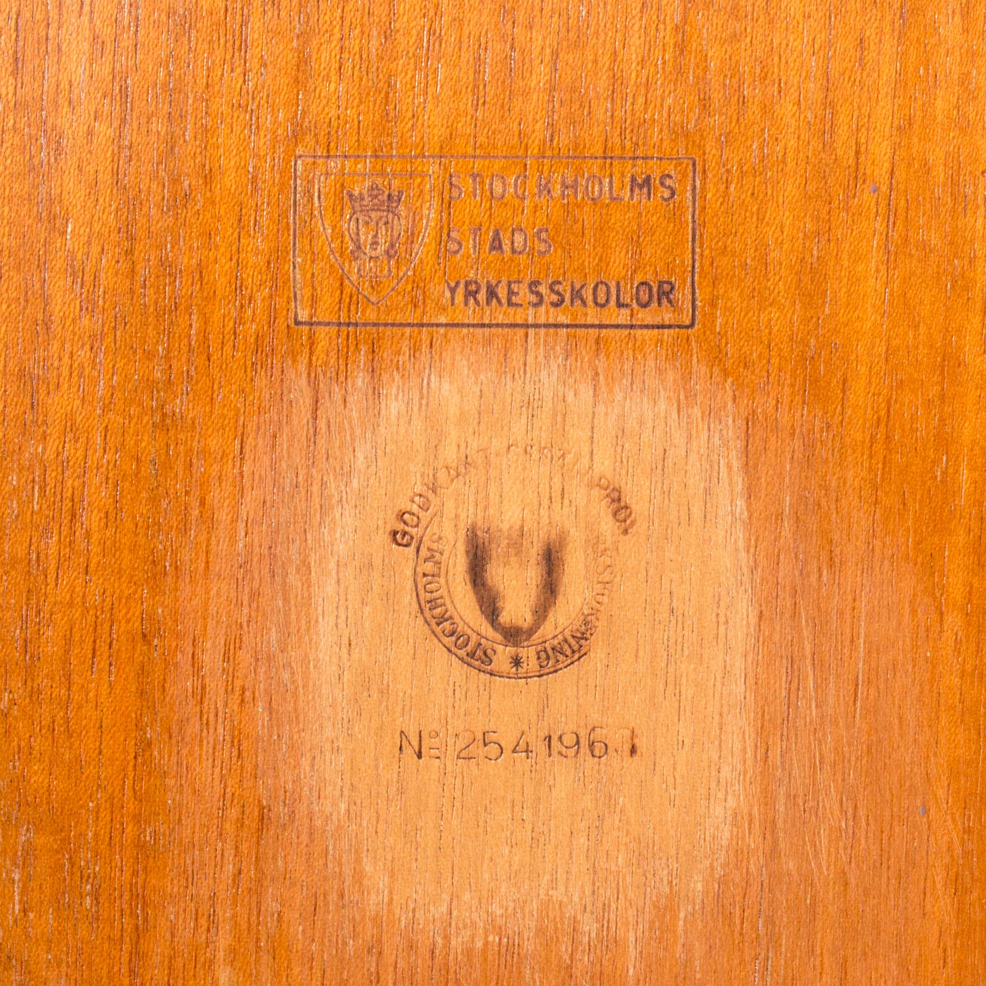 Swedish Midcentury Apprentice's Exam Cabinet by Carl-Axel Acking, 1963 For Sale 4