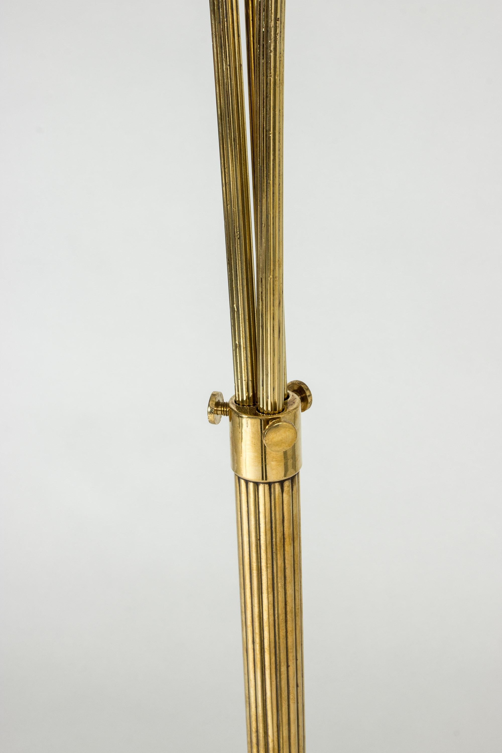 Swedish Midcentury Brass Floor Lamp, 1940s 1