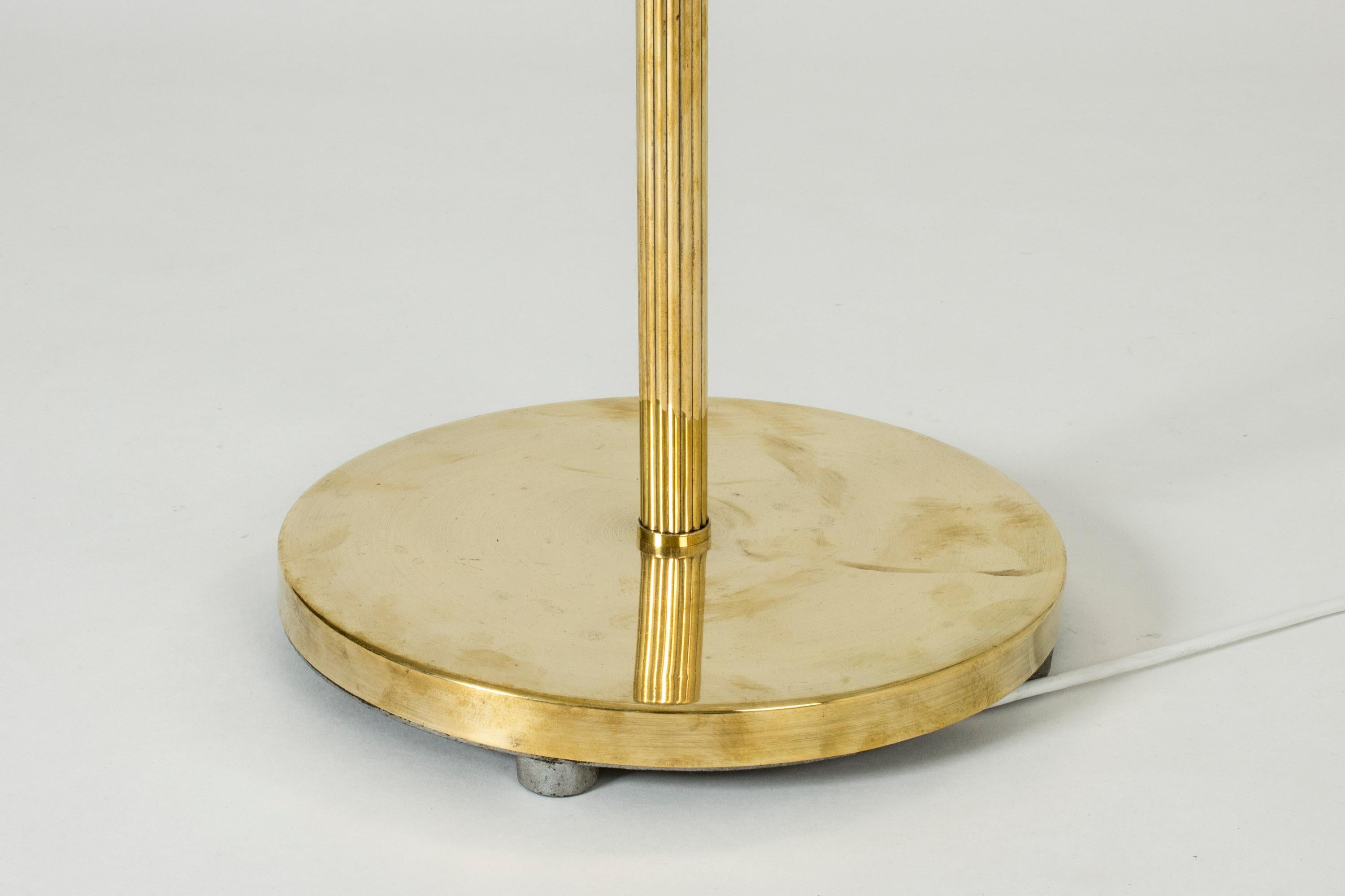 Swedish Midcentury Brass Floor Lamp, 1940s 2