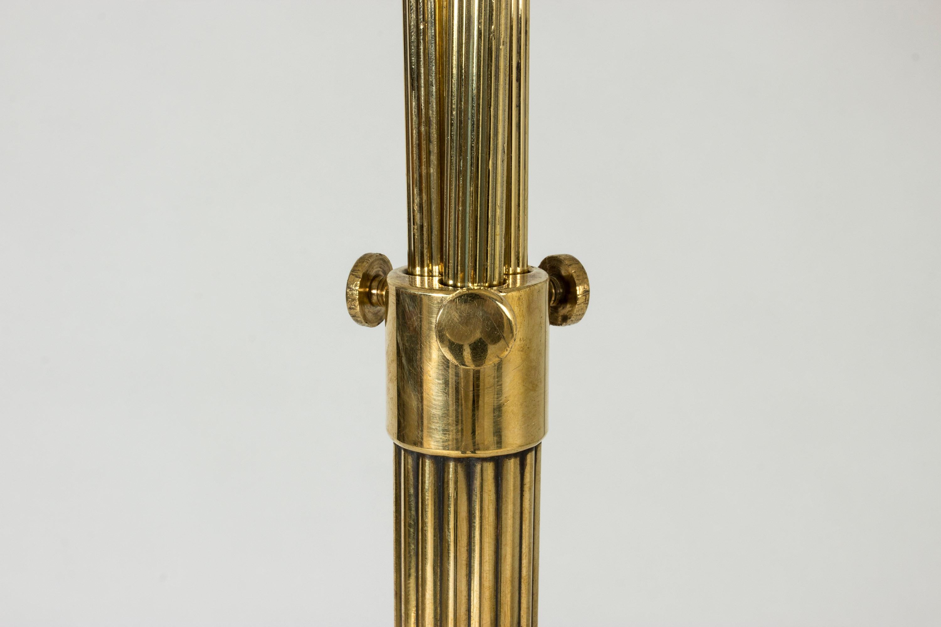 Swedish Midcentury Brass Floor Lamp, 1940s 3