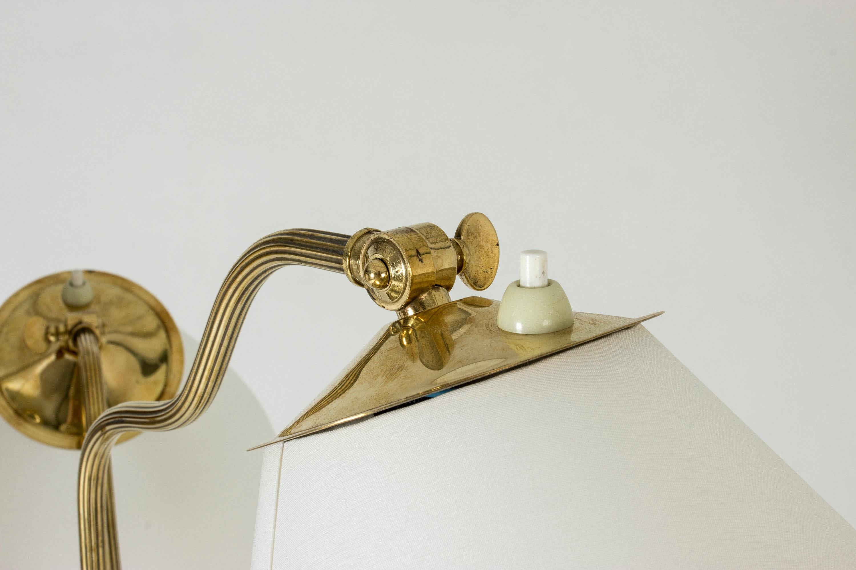 Swedish Midcentury Brass Floor Lamp, 1940s 4