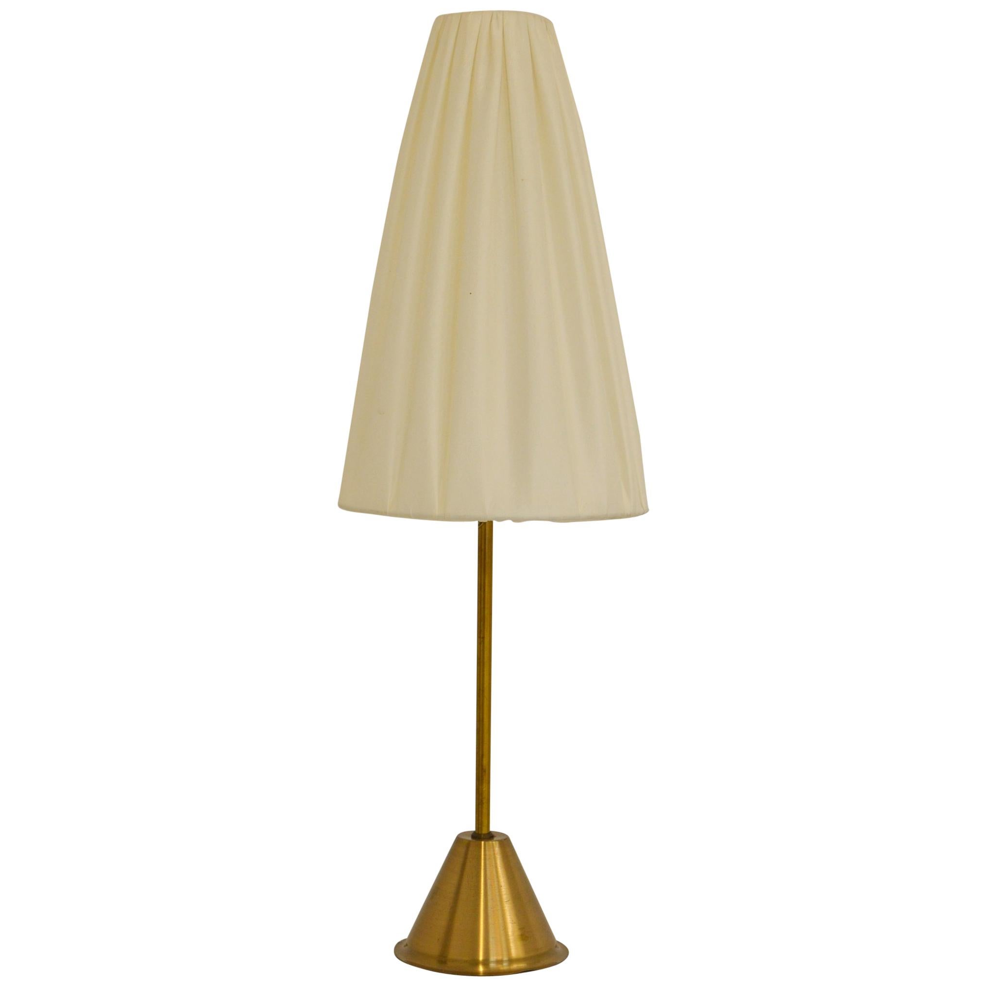 Swedish Midcentury Brass Table Lamp For Sale